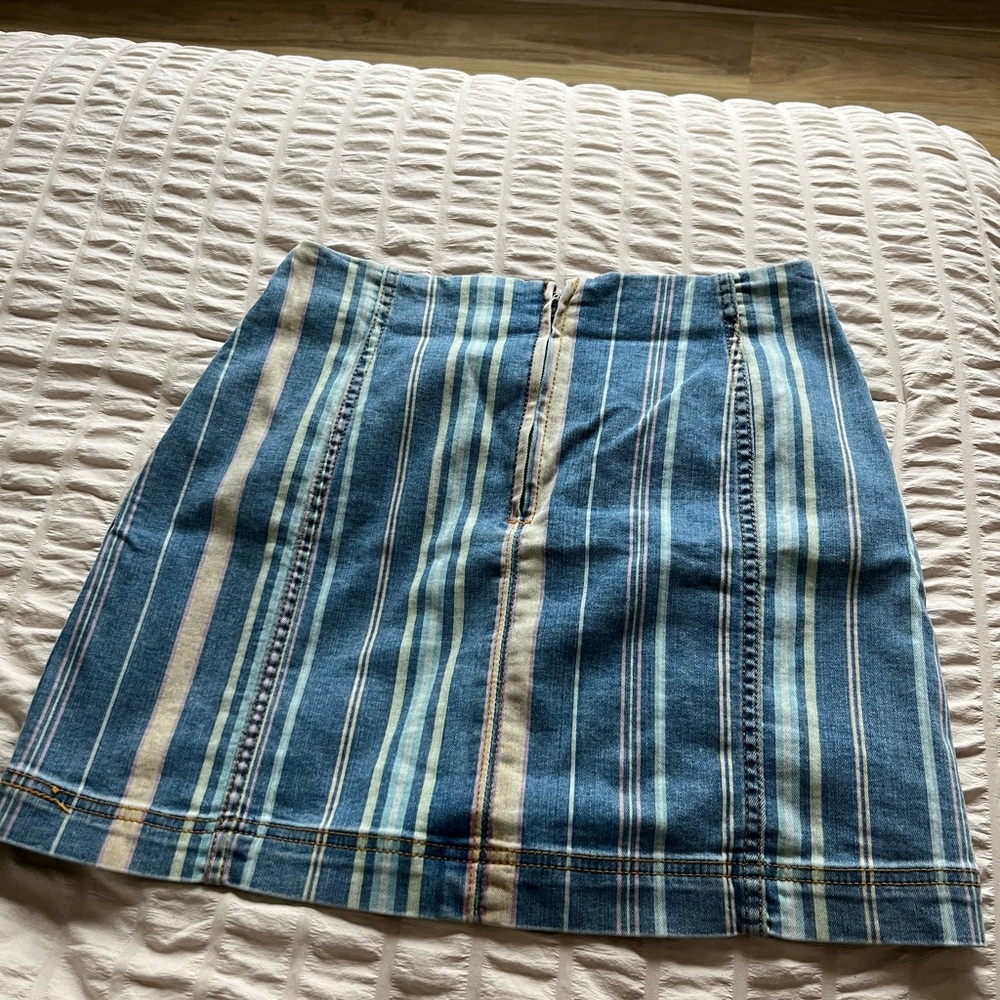 Target Blue A-Line Mini Skirt Casual Resort Wear